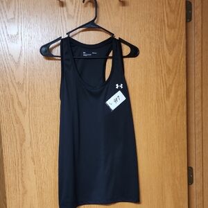 Under Armour Women's Sleek Black Tank Top L number 987